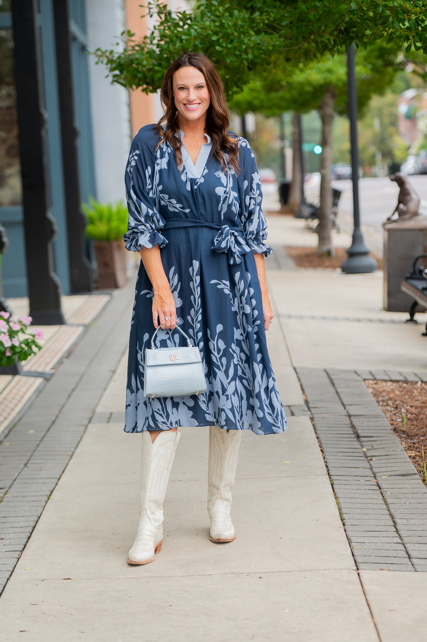 Bismarck Botanical Print Dress