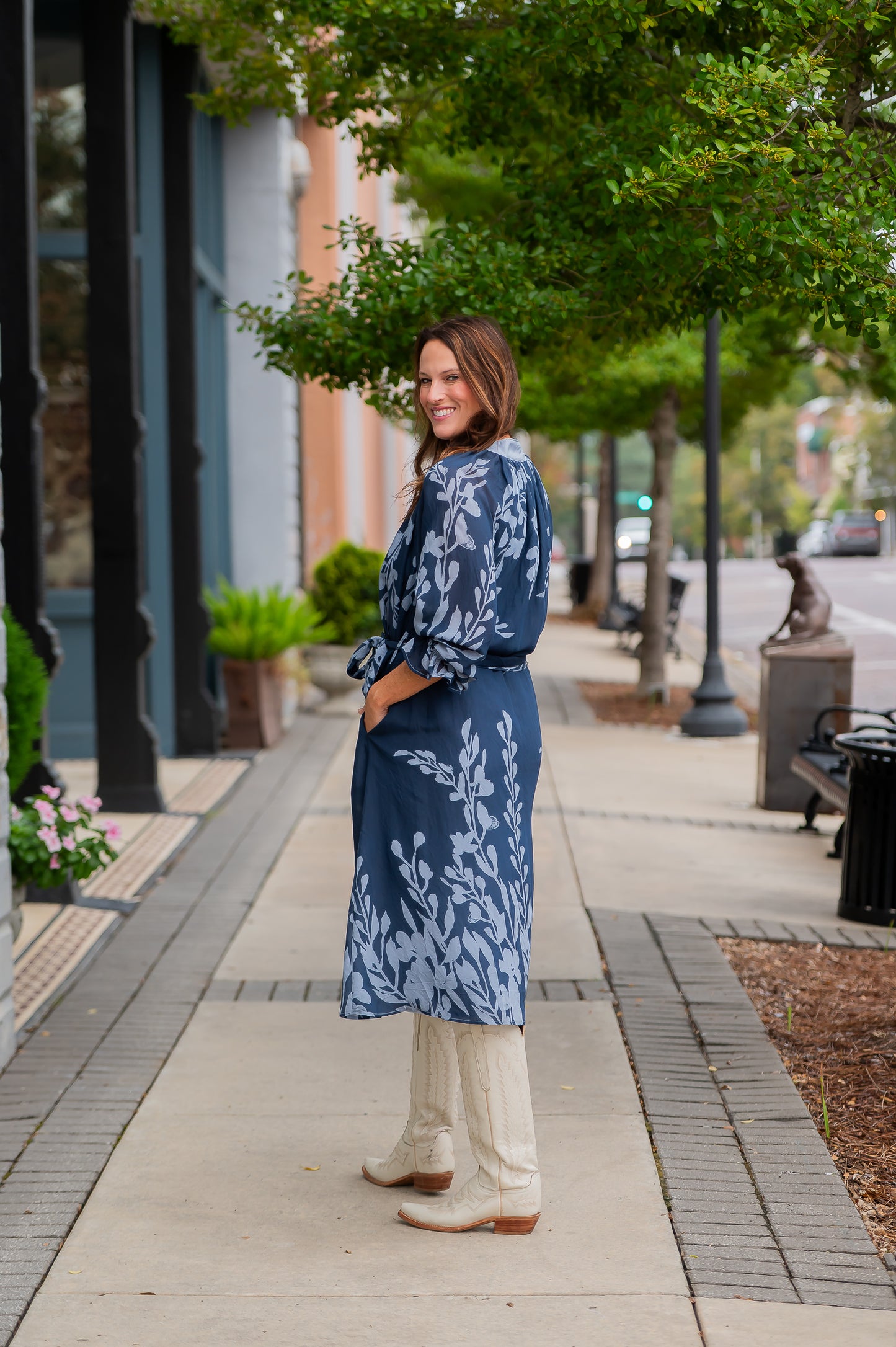 Bismarck Botanical Print Dress