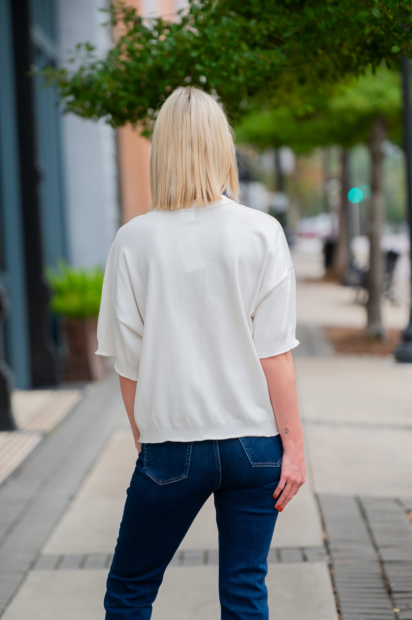 Weekender Cream Cashmere Blend Sweater