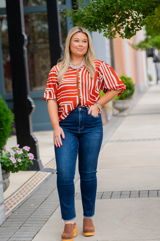 Vervet Leona Super High Rise Slim Straight