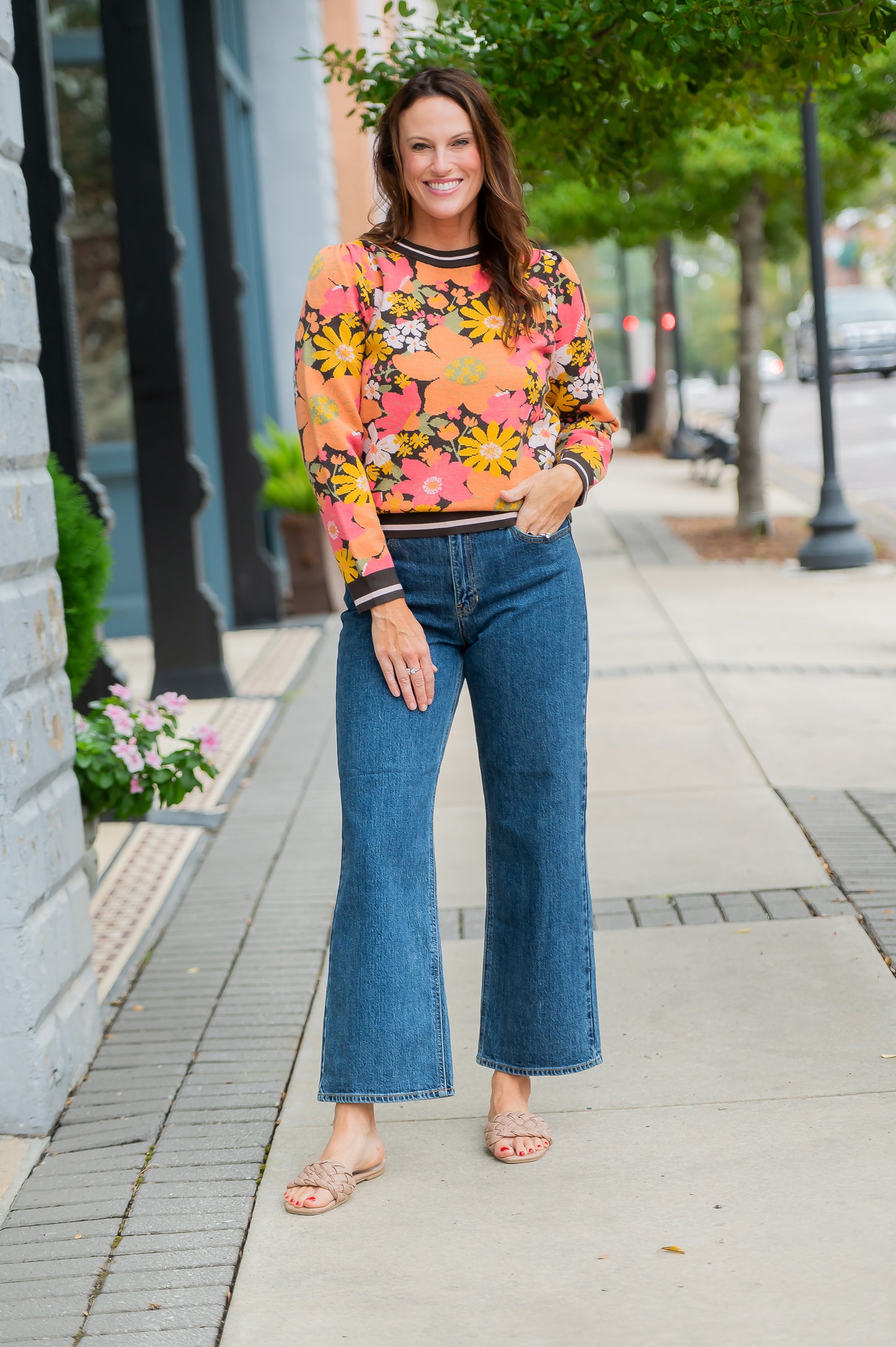 Floyd Floral Knit Sweater