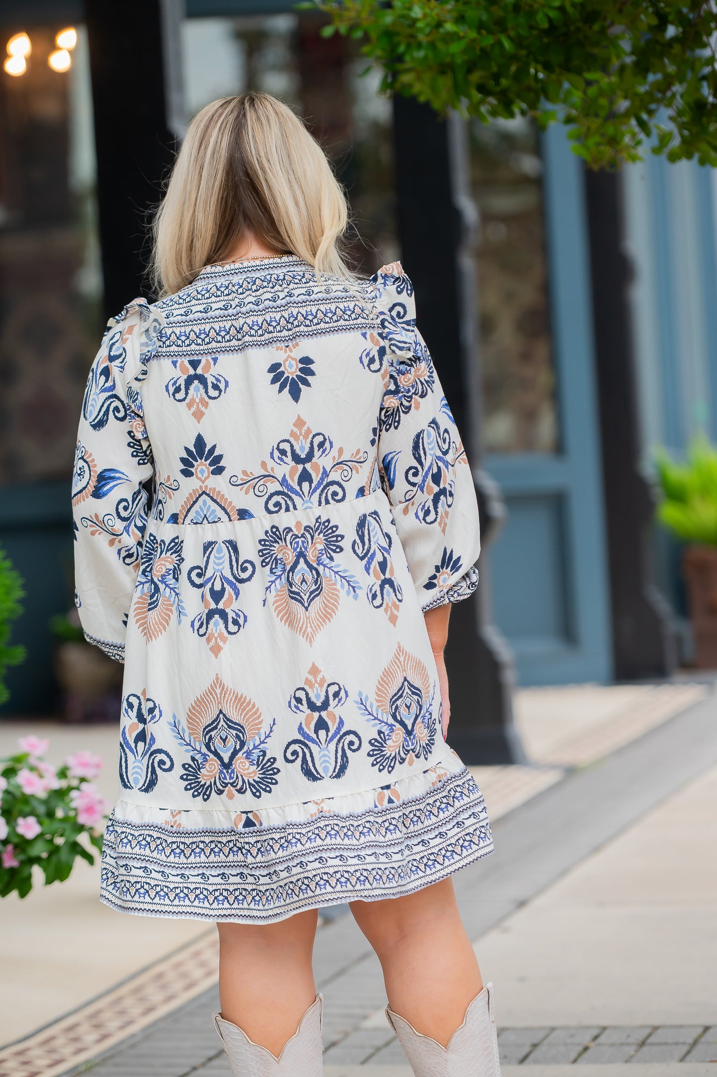 Kaitlin Boho Printed Dress