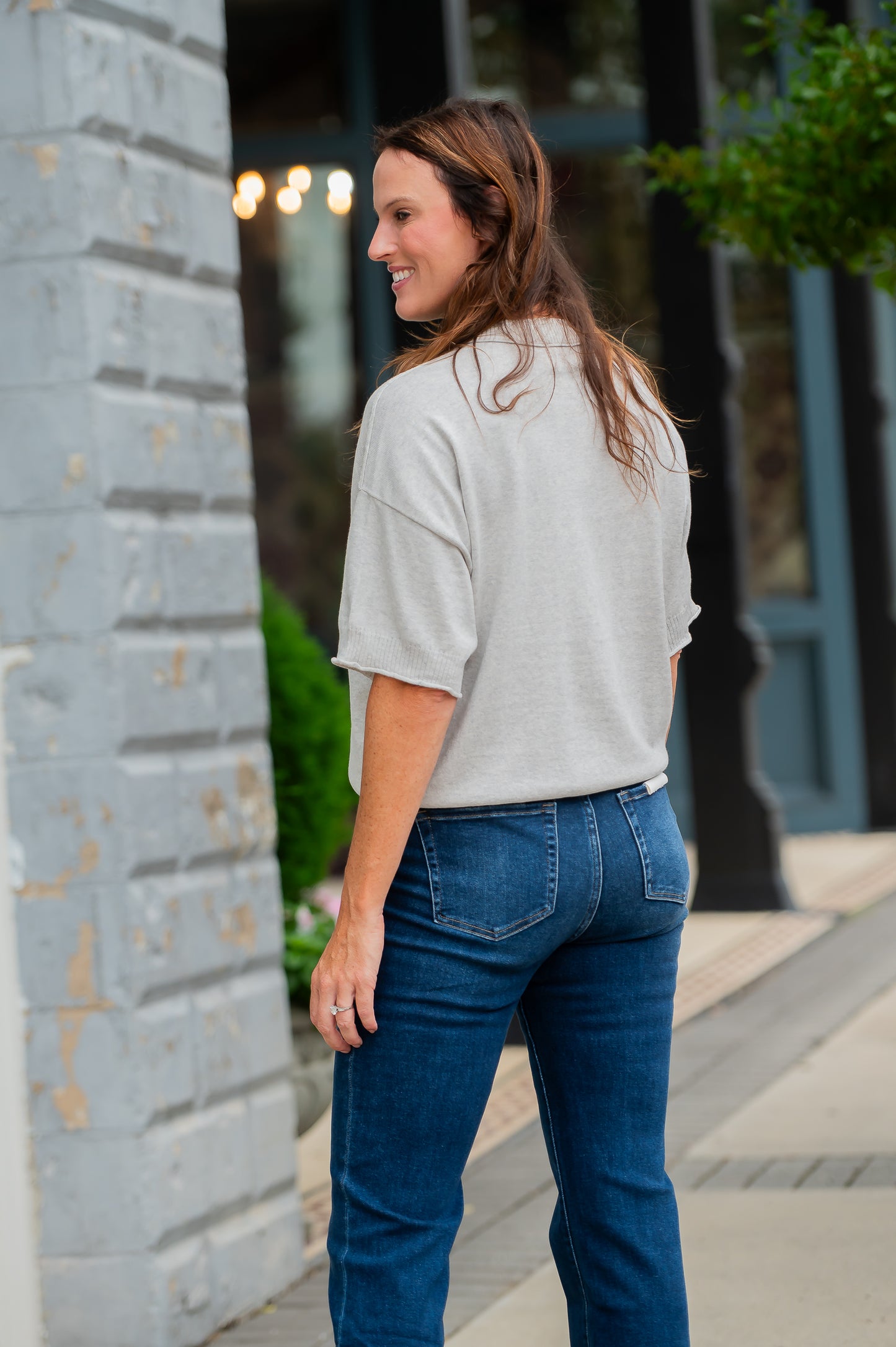 Weekender Heather Grey Cashmere Blend Sweater