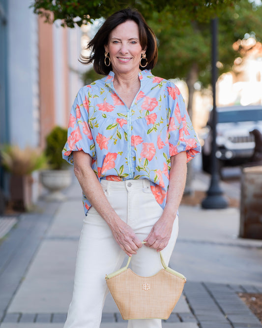 Leland Mini Tote Natural Lime