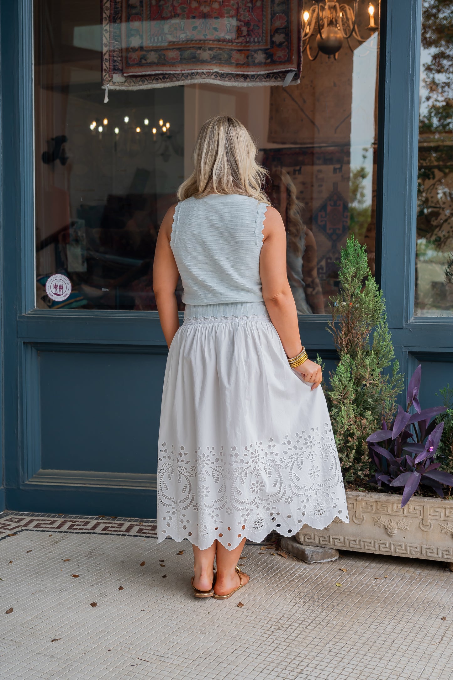 Dixon Eyelet Lace Skirt