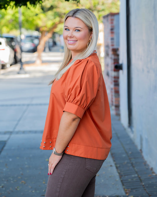 Samuel Studded Top - Copper