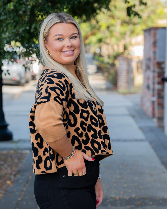 Bozoma Mock Neck Sweater - Camel