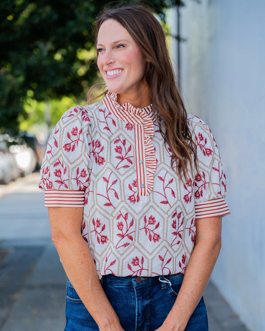 Evans Embroidered Top