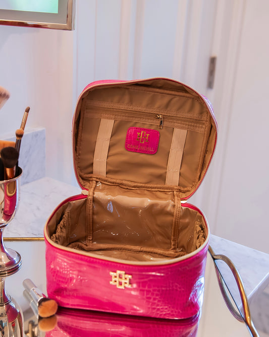 Hampton Train Case Hot Pink EC