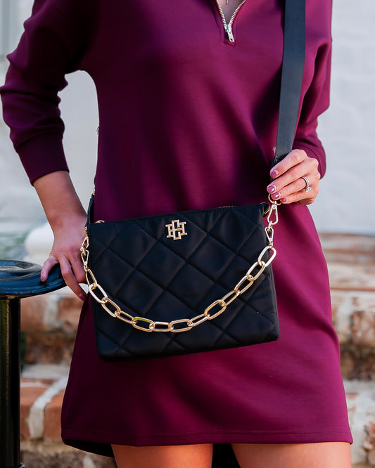 Ariana Crossbody - Black Nylon