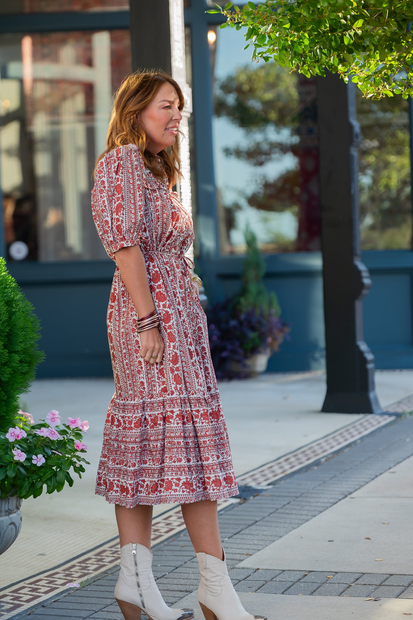 Dumont Floral Ruffle Maxi Dress