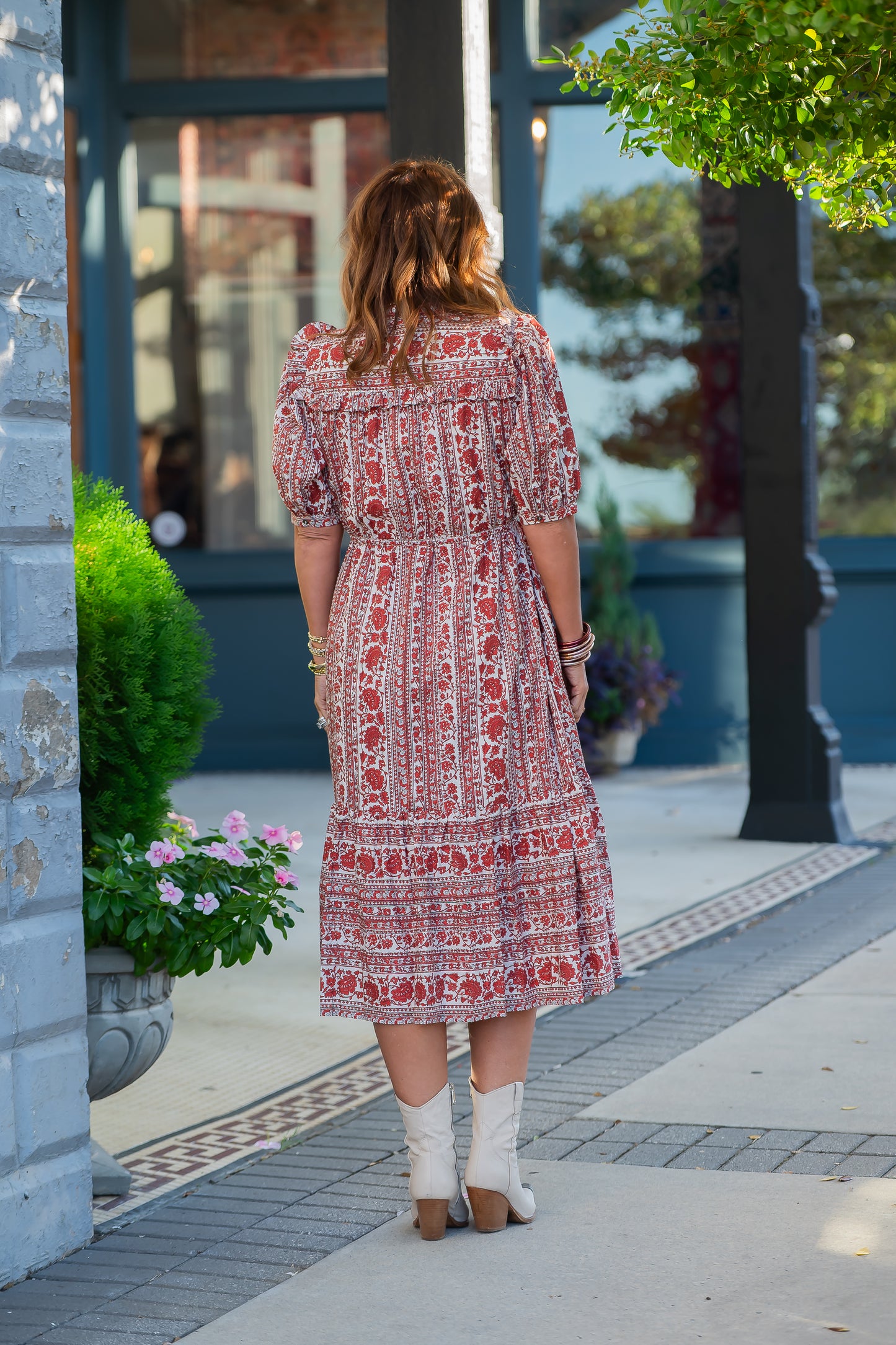 Dumont Floral Ruffle Maxi Dress
