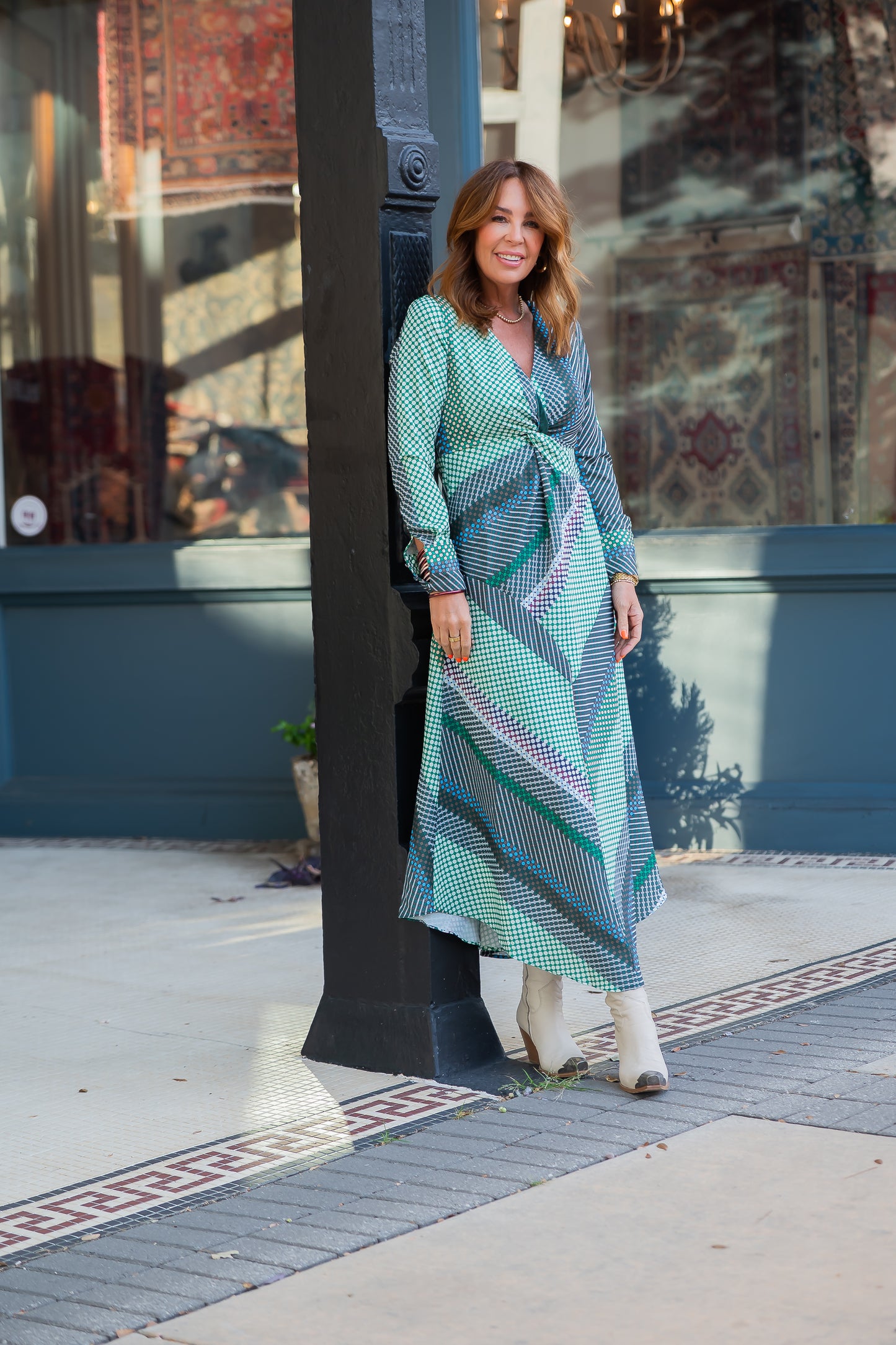 Costilla Geometric Print Dress