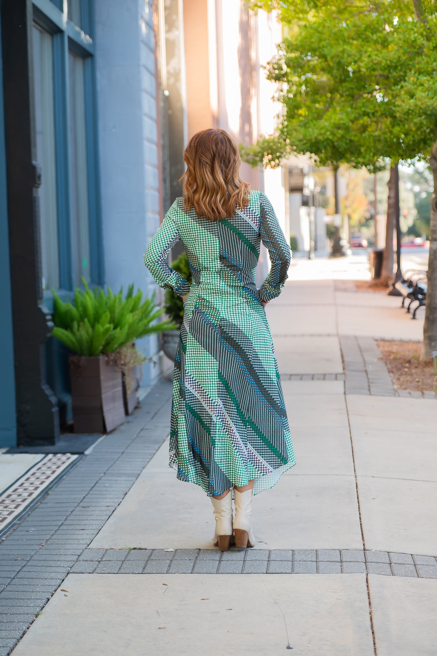 Costilla Geometric Print Dress