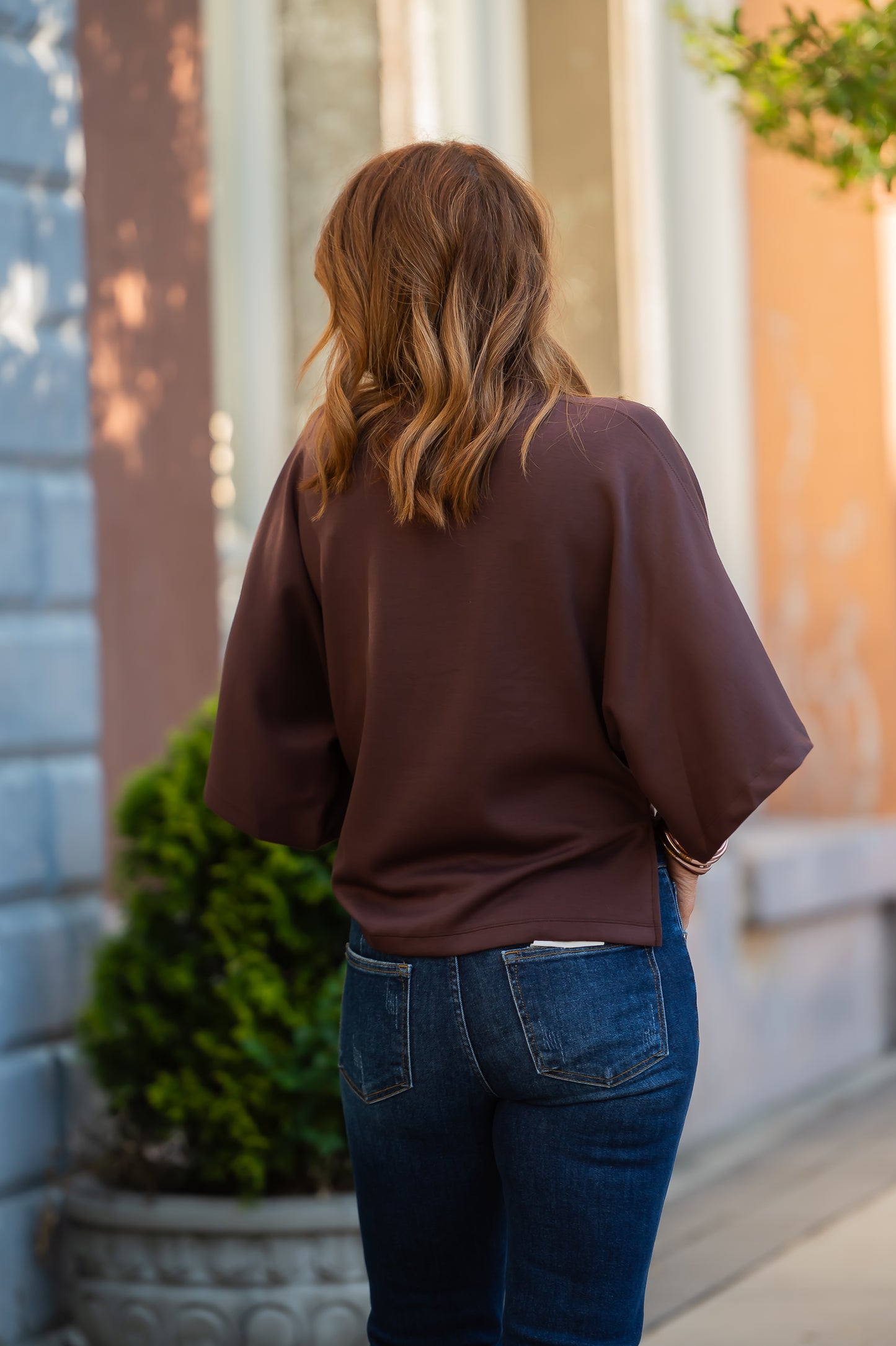 Redford Short Sleeve Top - Espresso