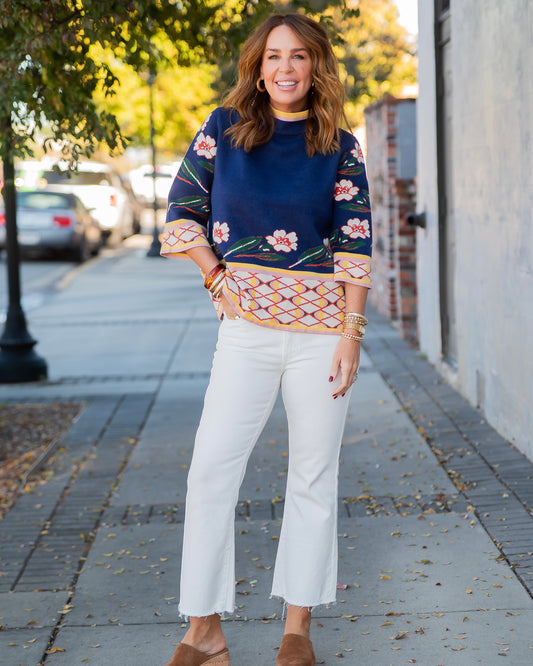 Jude Floral and Geo Sweater