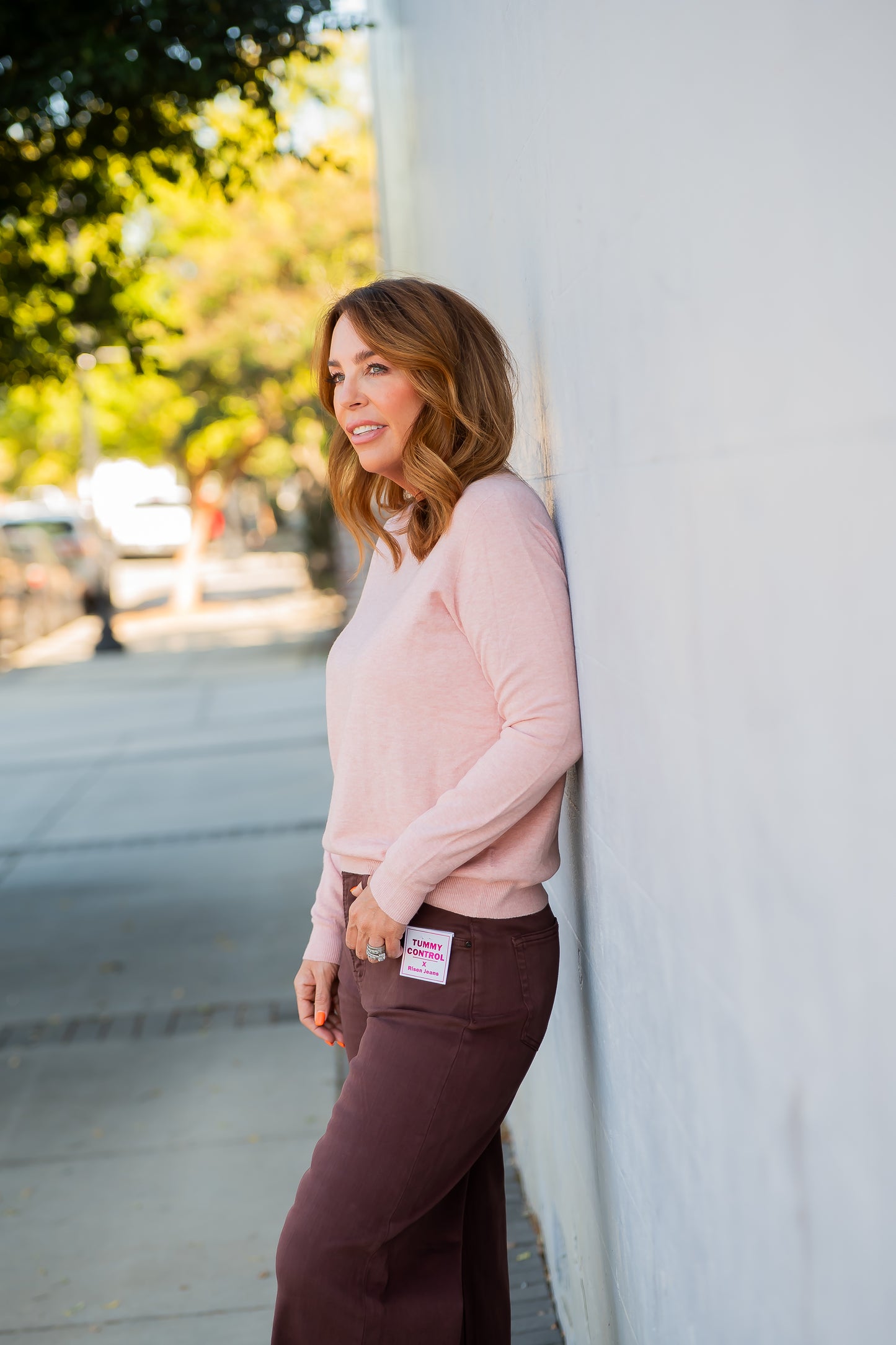 Kenmore Crew Neck Sweater - Pink