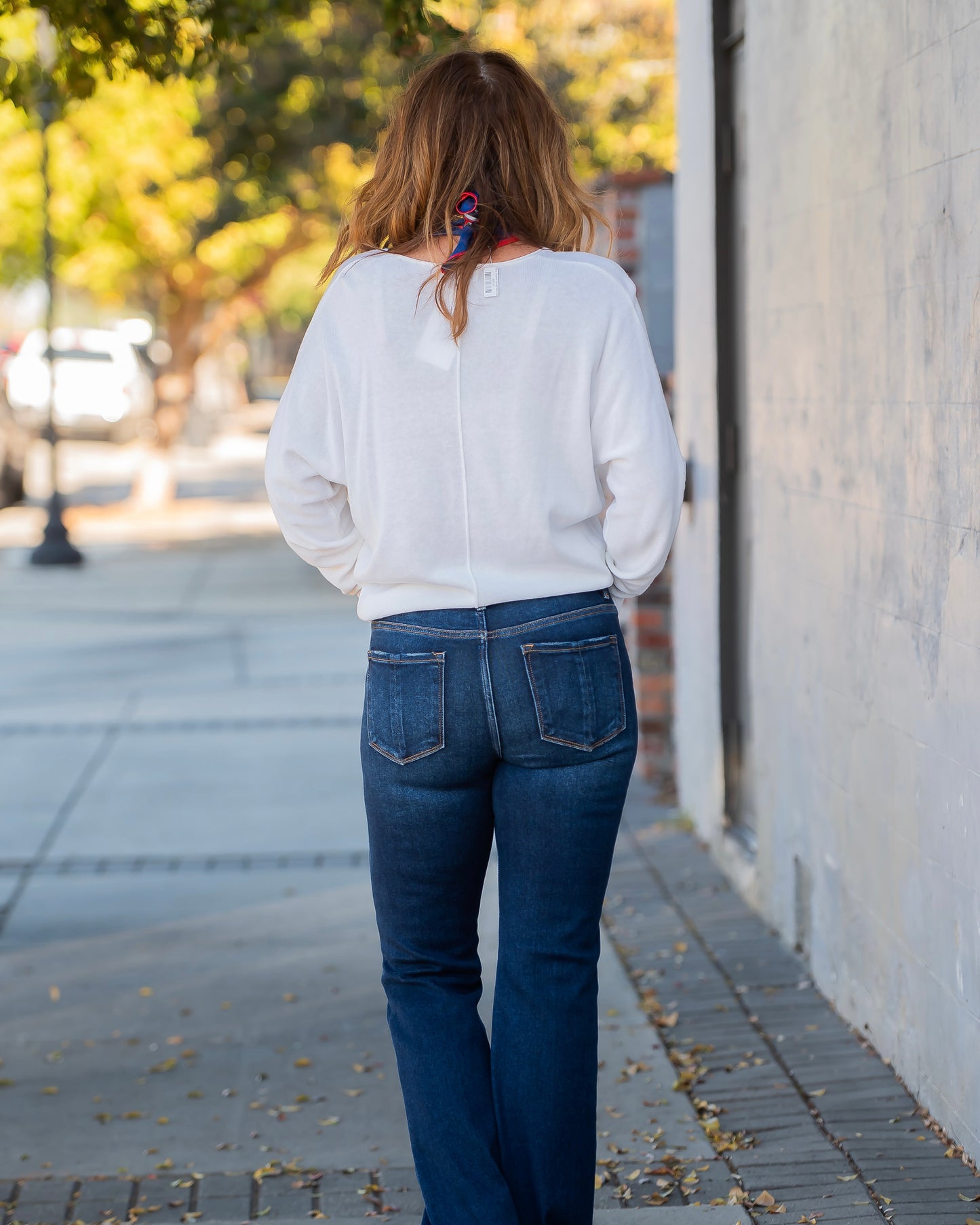Lora V-Neck Sweater-Ivory