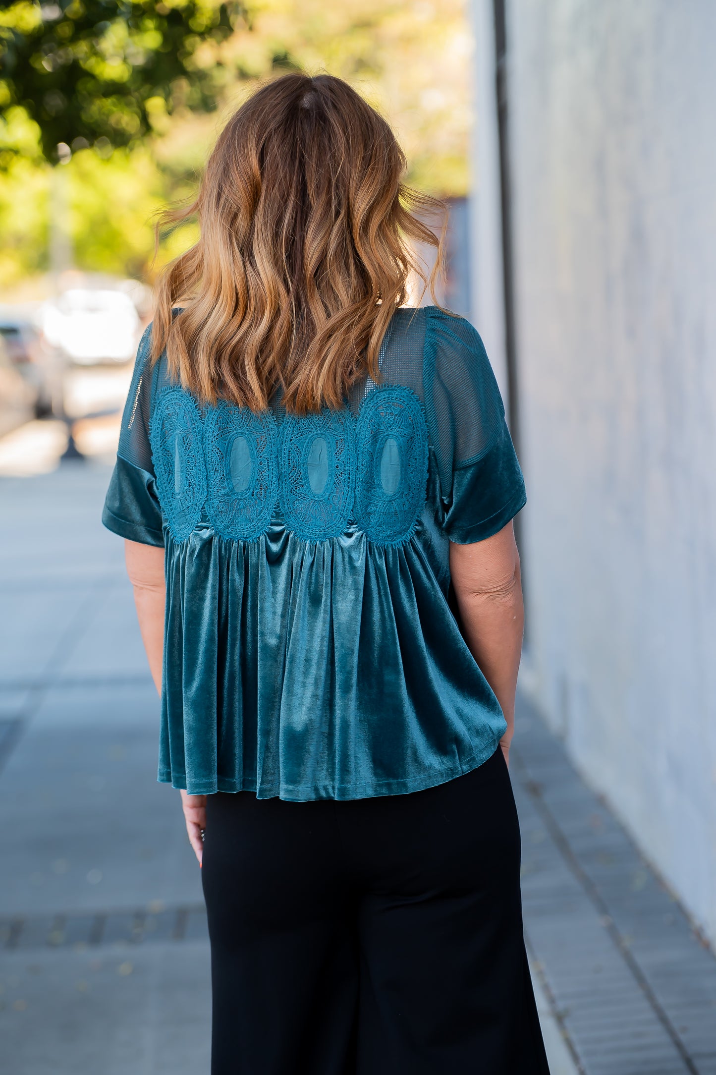 Brighton Velvet Babydoll Top