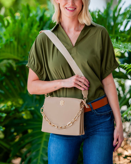 Ariana Crossbody - Taupe