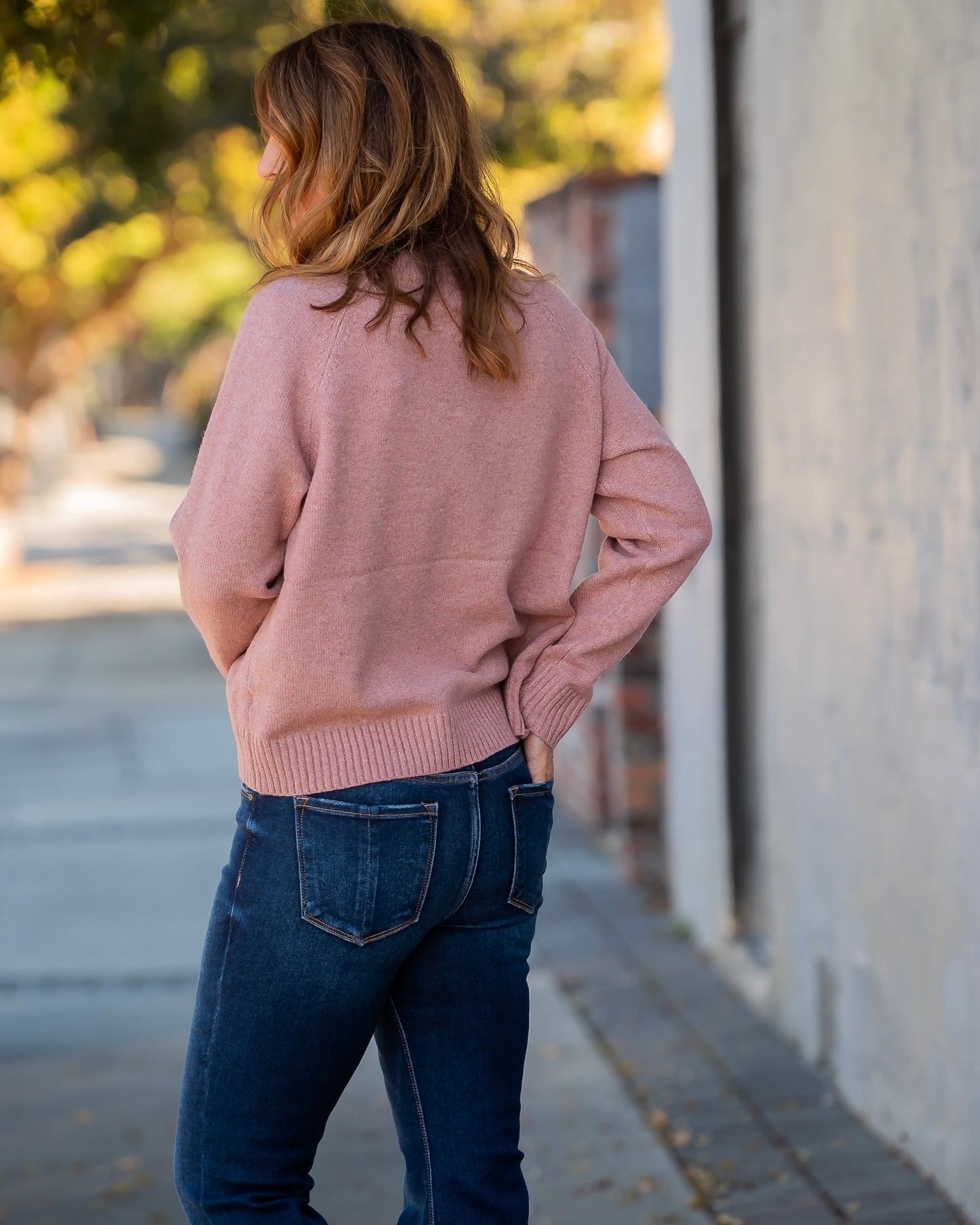 Hatton Crewneck Sweater- Berry