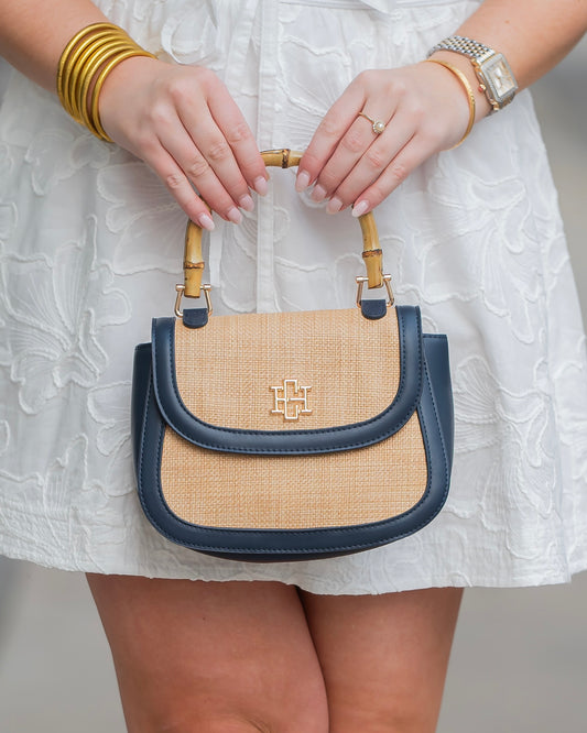 Jessica Handbag Natural Navy