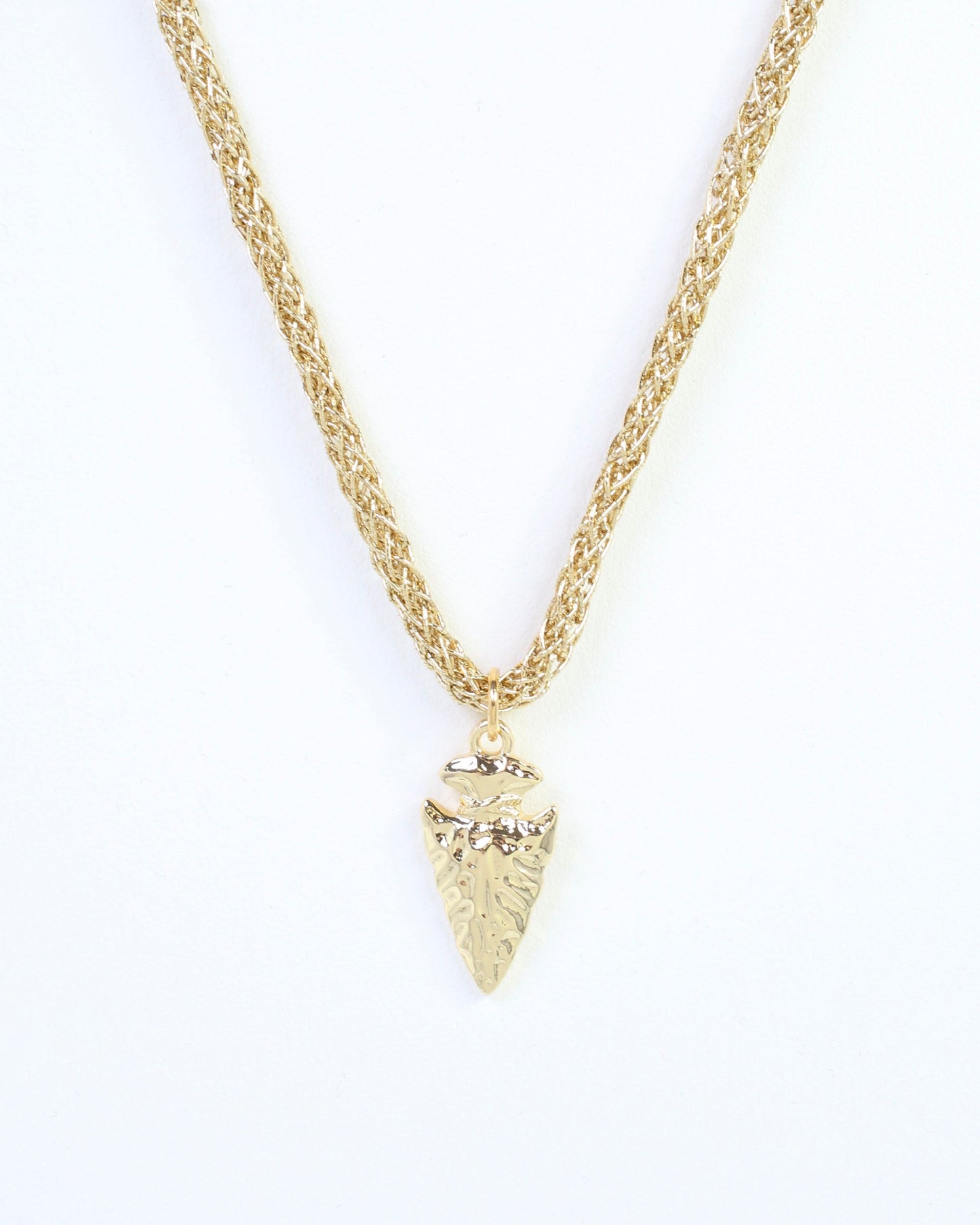 Corie Cord Necklace Arrow Gold