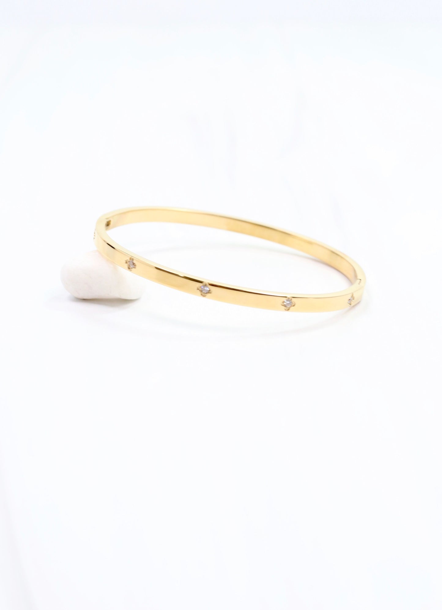Kerry CZ Clover Bracelet Gold
