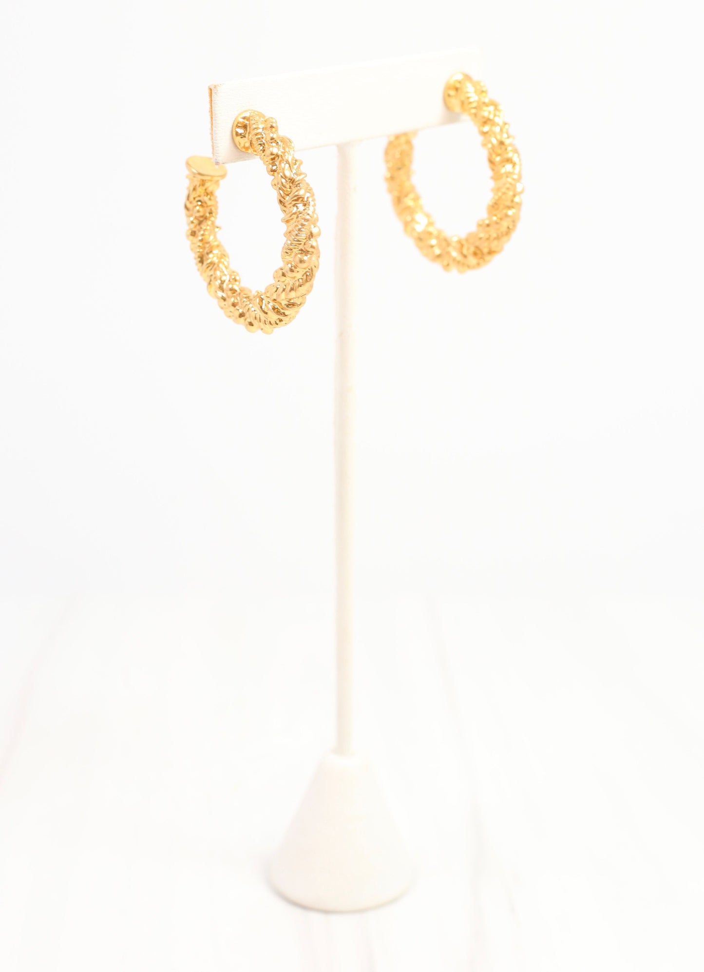 Allman Twisted Hoop Earring Gold