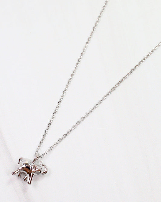 Lucky Elephant Necklace Silver