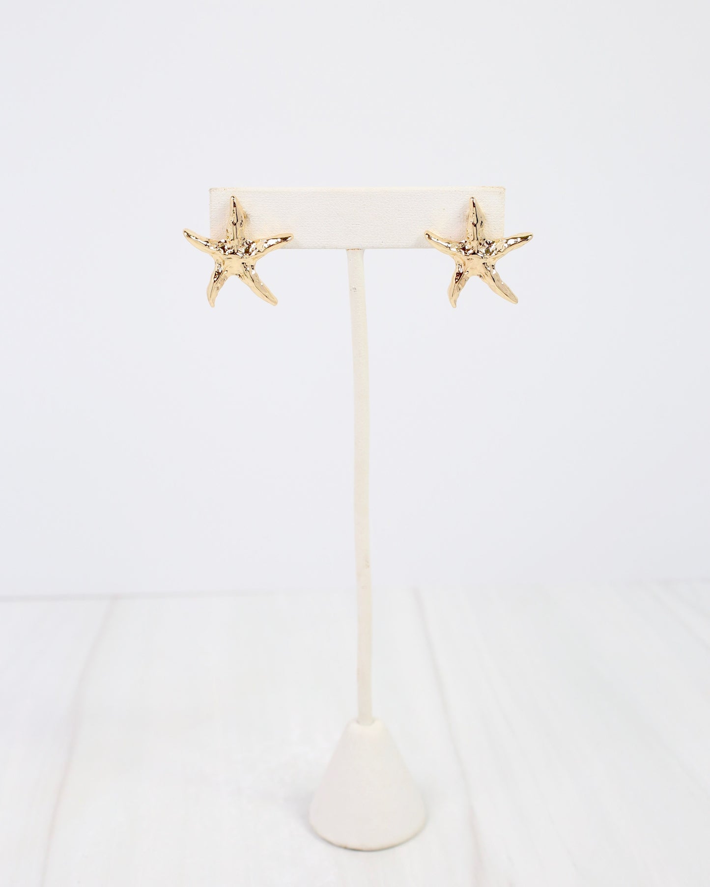 Lima Hammered Starfish Earring Gold