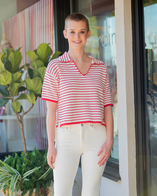 Elko Collar Polo Knit Sweater