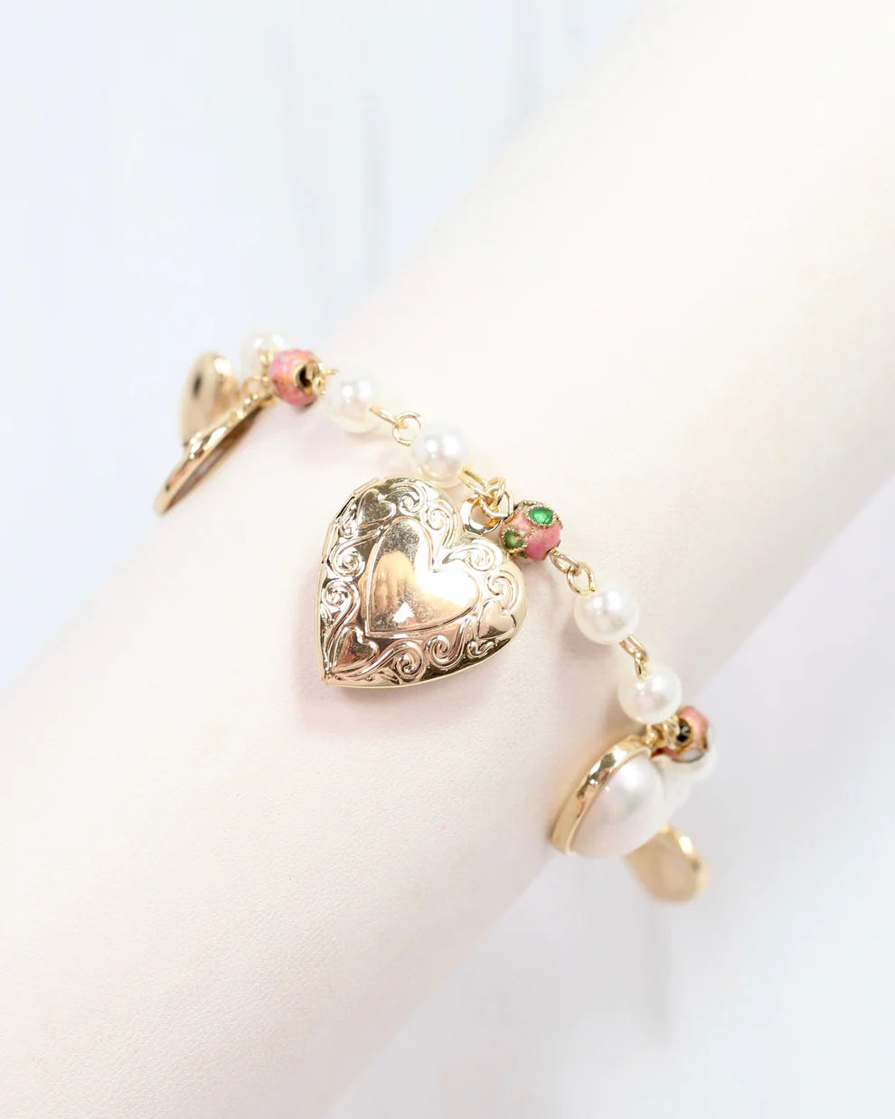 Olsen Charm Bracelet Pearl