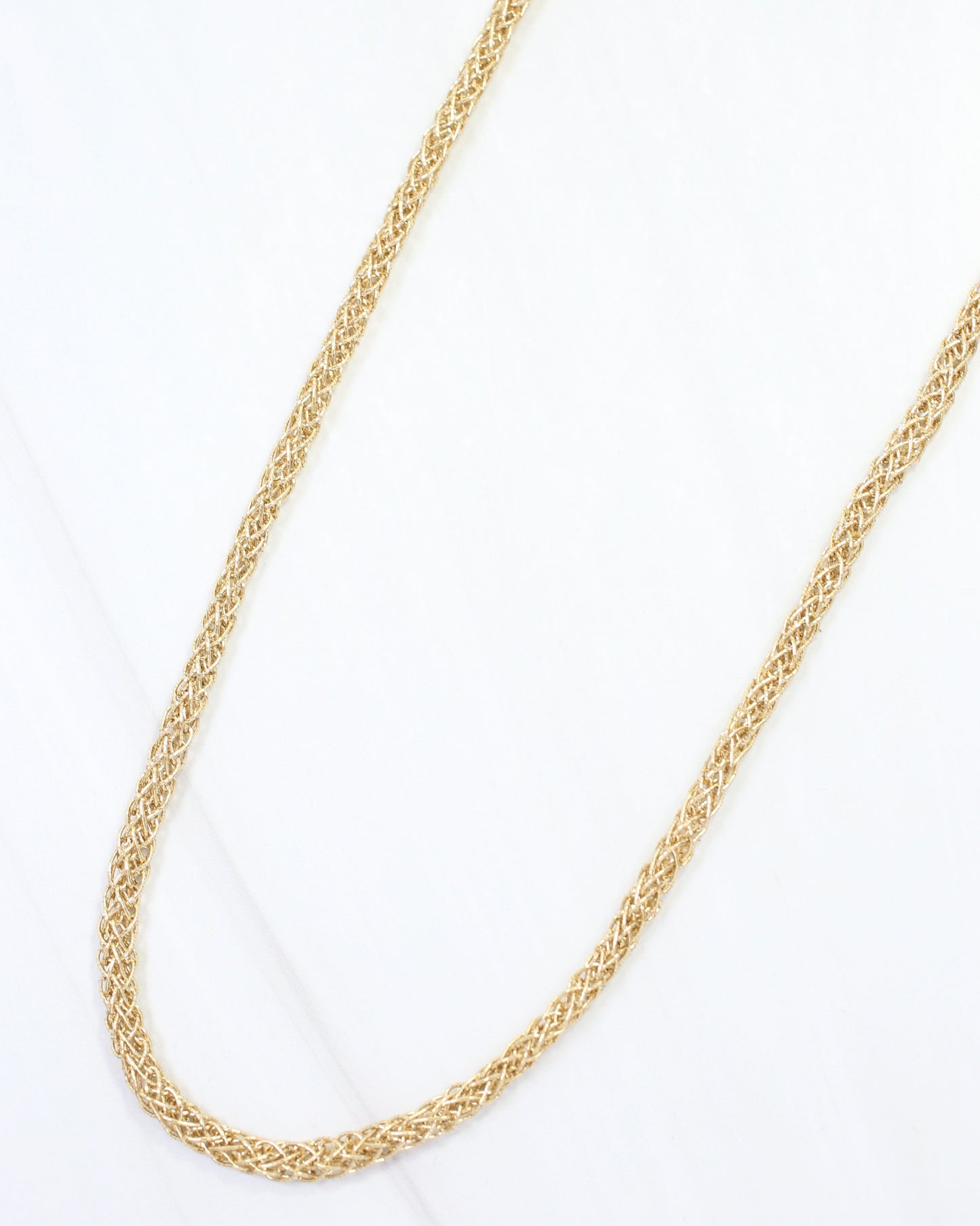 Cameron Woven Cord Necklace Gold