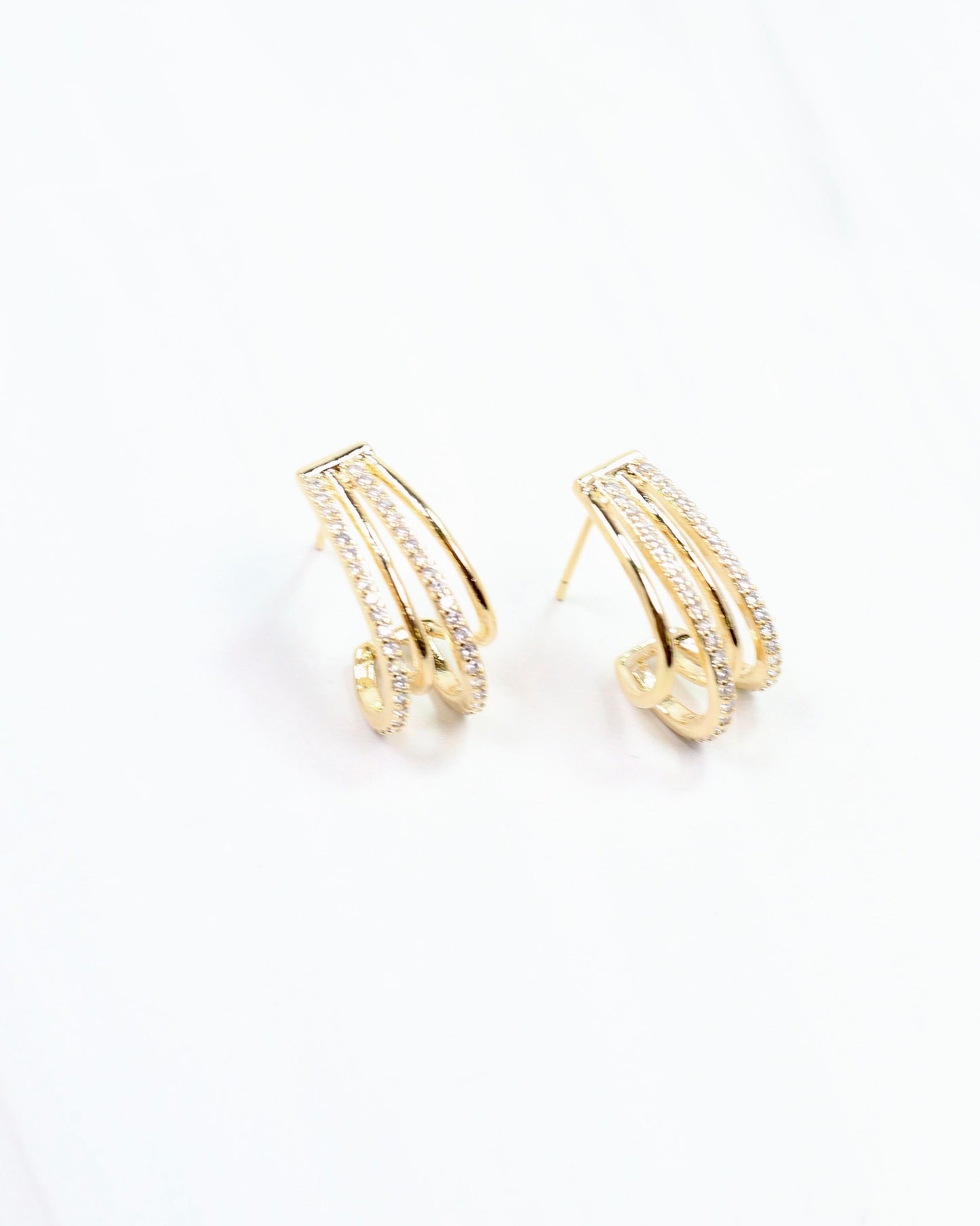 St. John Crystal Hoop Gold