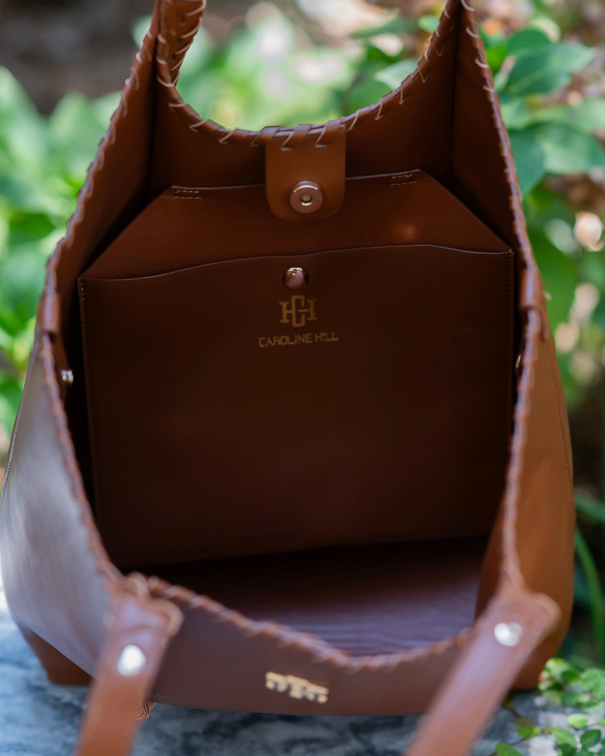 Emory Whipstitch Tote Black