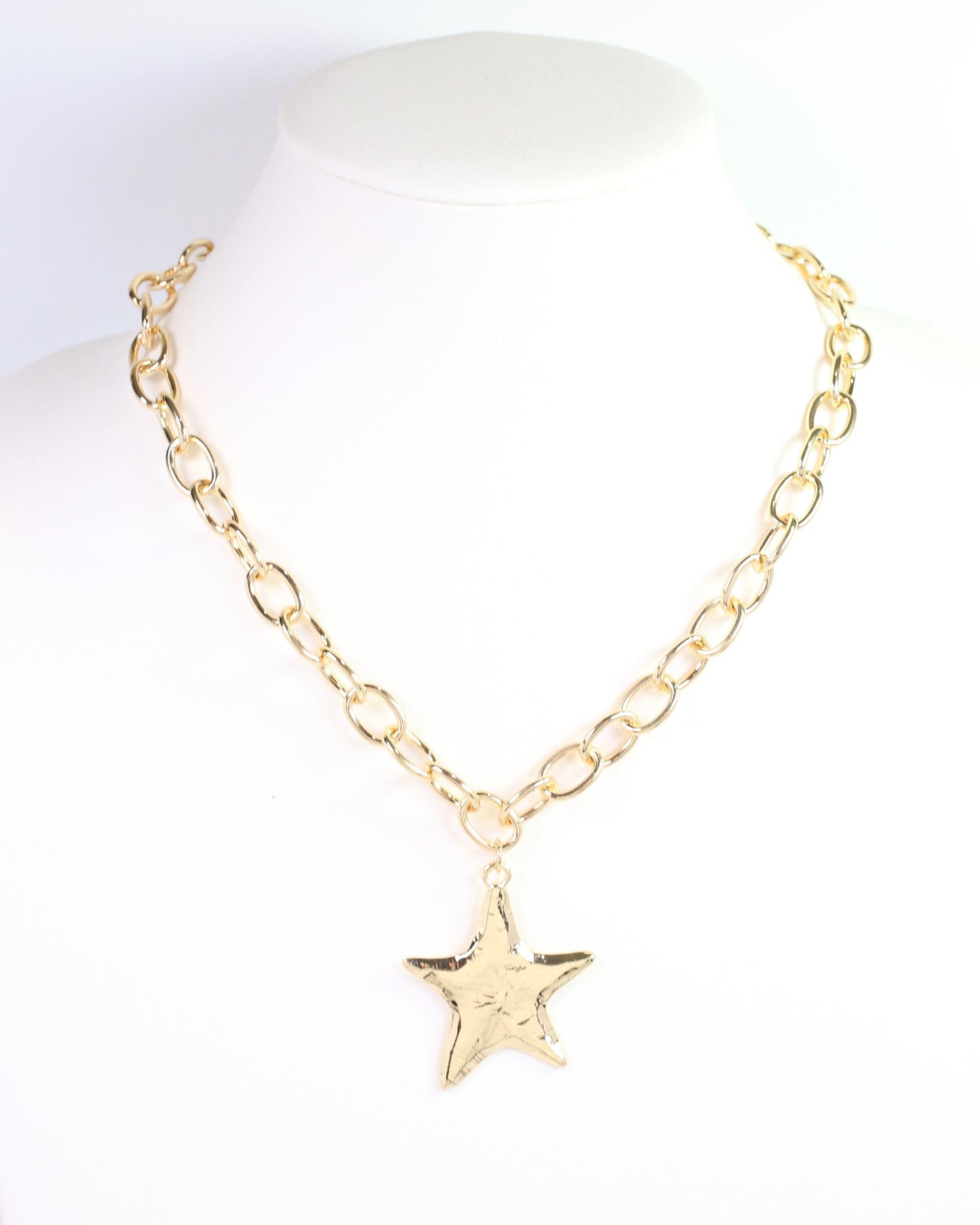 Moonie Star Link Necklace Gold