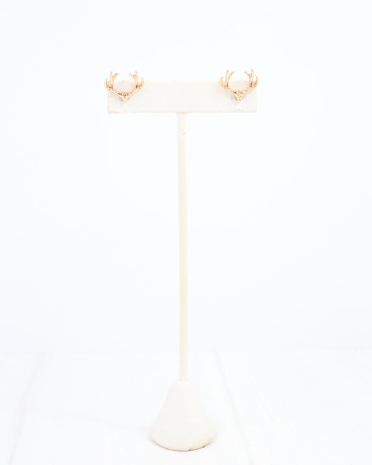 Deerfield Antler Stud Earring Gold