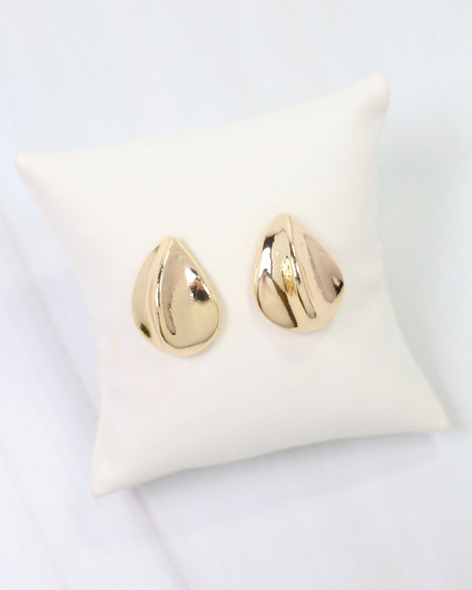 Morehead Teardrop Post Earring Gold