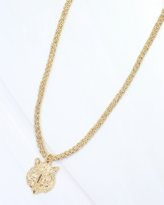 Corie cord Necklace Tiger Gold
