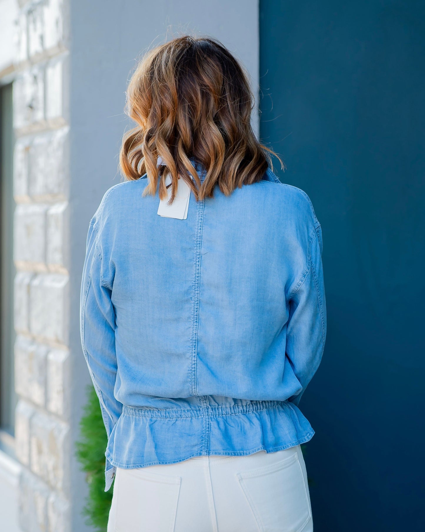 Memphis Chambray Washed Tencel Jacket