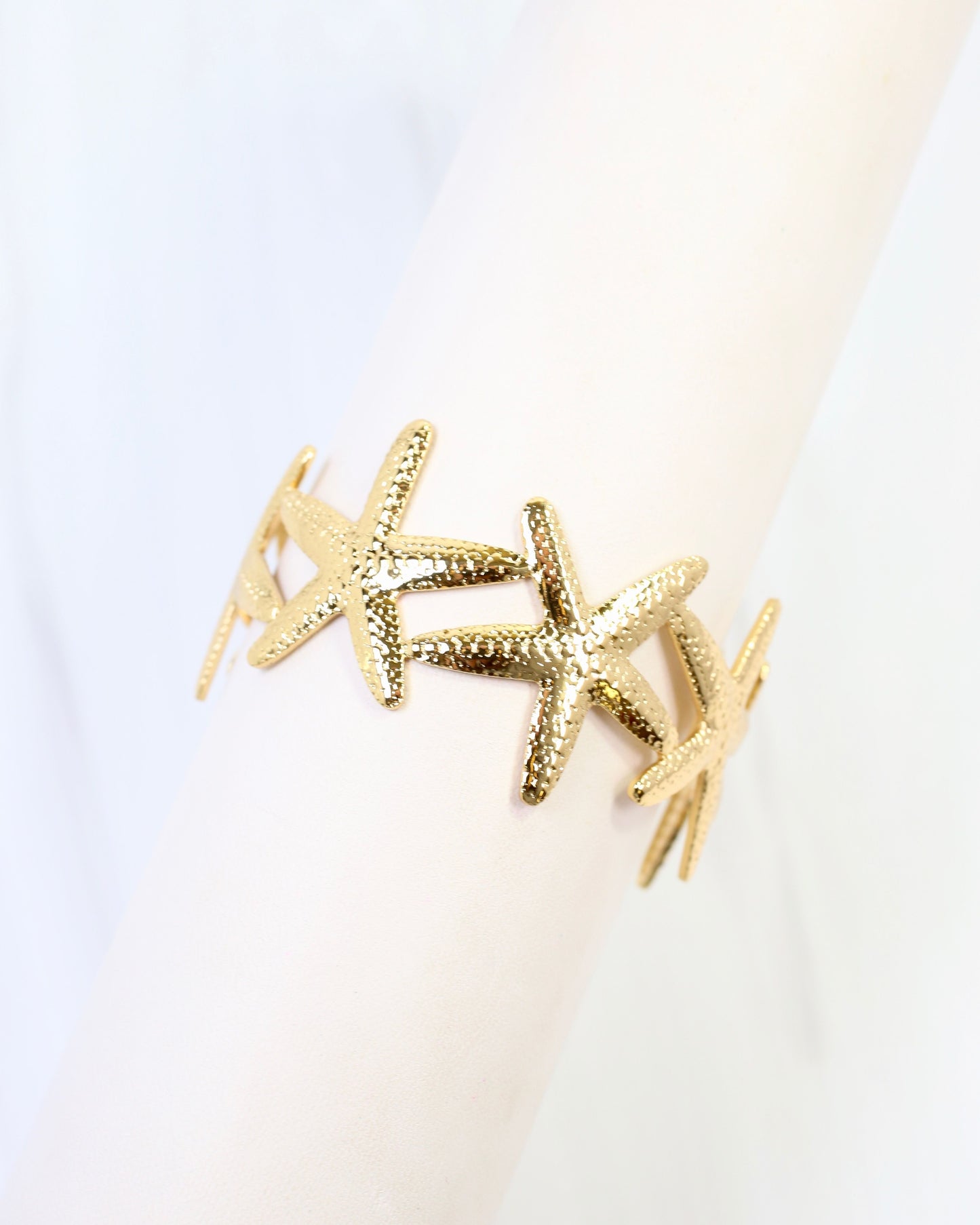 Meridian Starfish Cuff Bracelet Gold