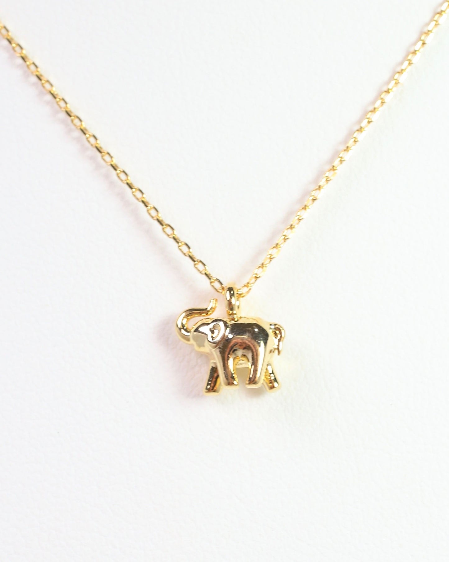 Lucky Elephant Necklace Gold