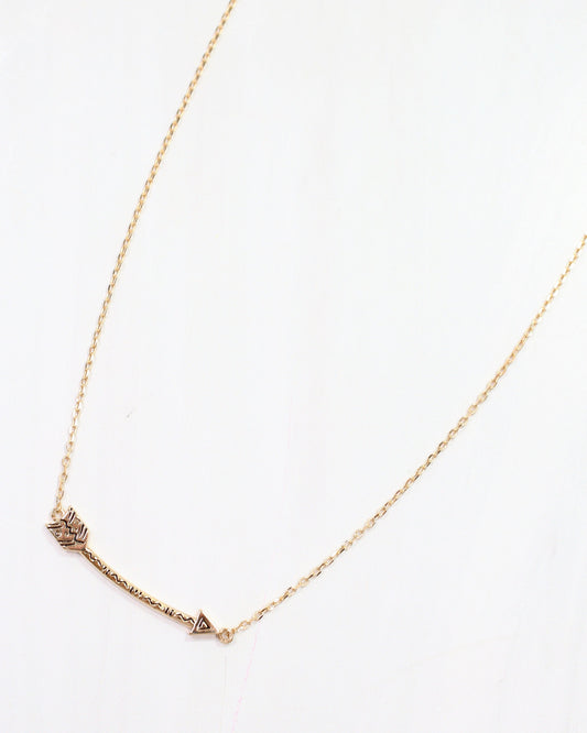 Follow Your Arrow Necklace Gold