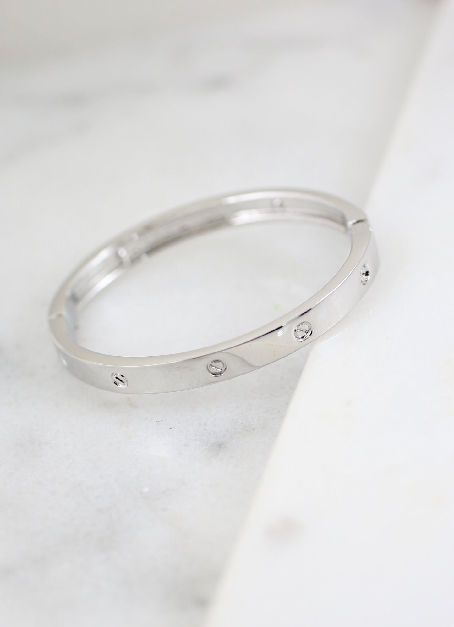 Allamanda Metal Bracelet SILVER - Caroline Hill