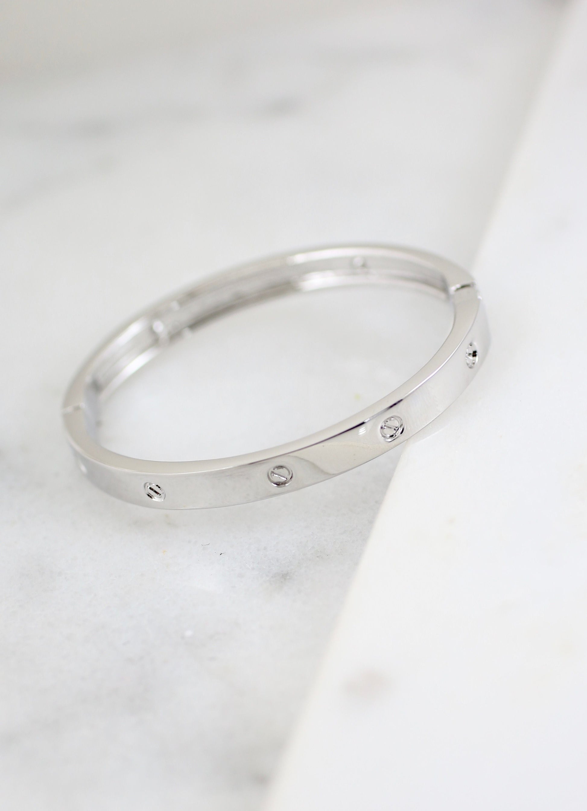 Allamanda Metal Bracelet SILVER - Caroline Hill