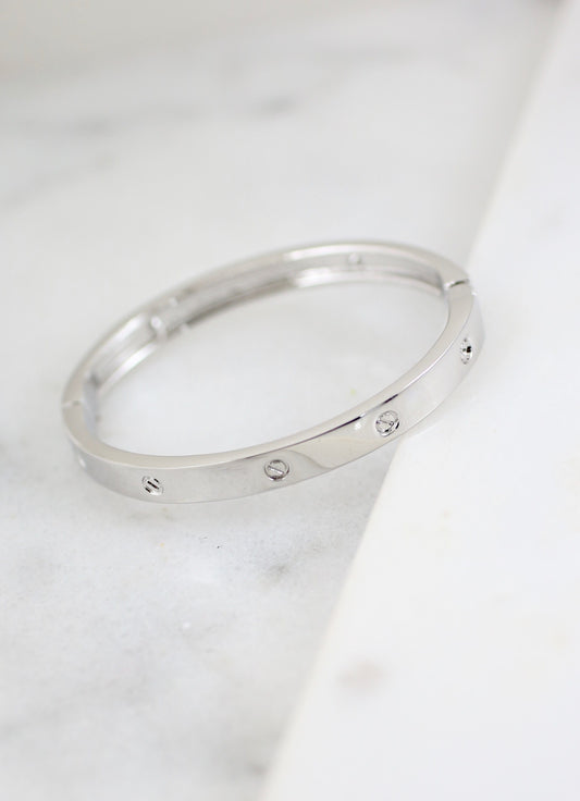 Allamanda Metal Bracelet SILVER - Caroline Hill