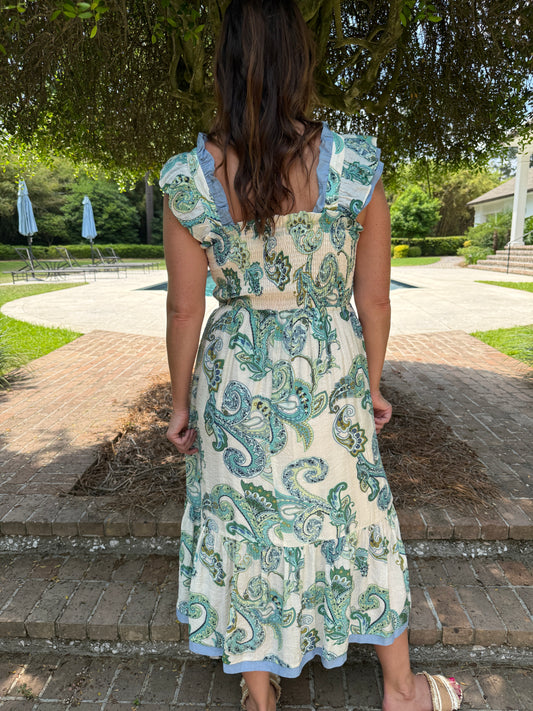 Ladson Paisley Printed Maxi