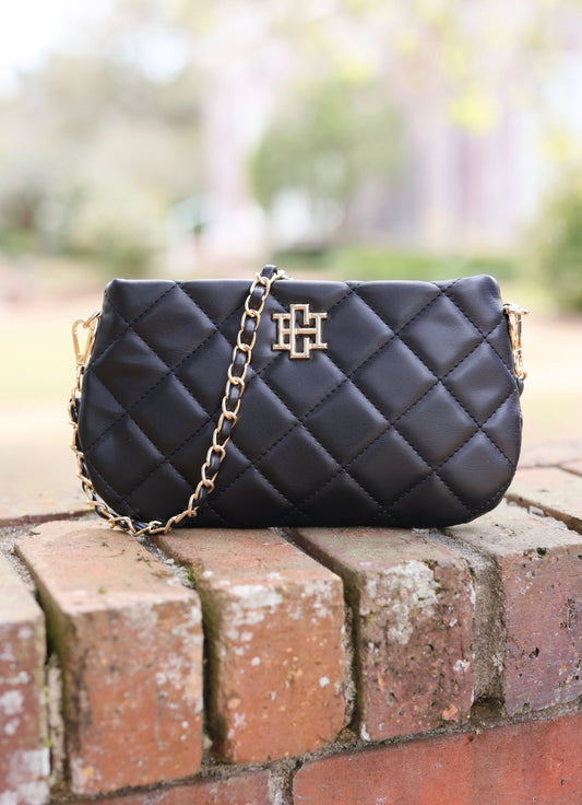 Livi Quilted Crossbody Black