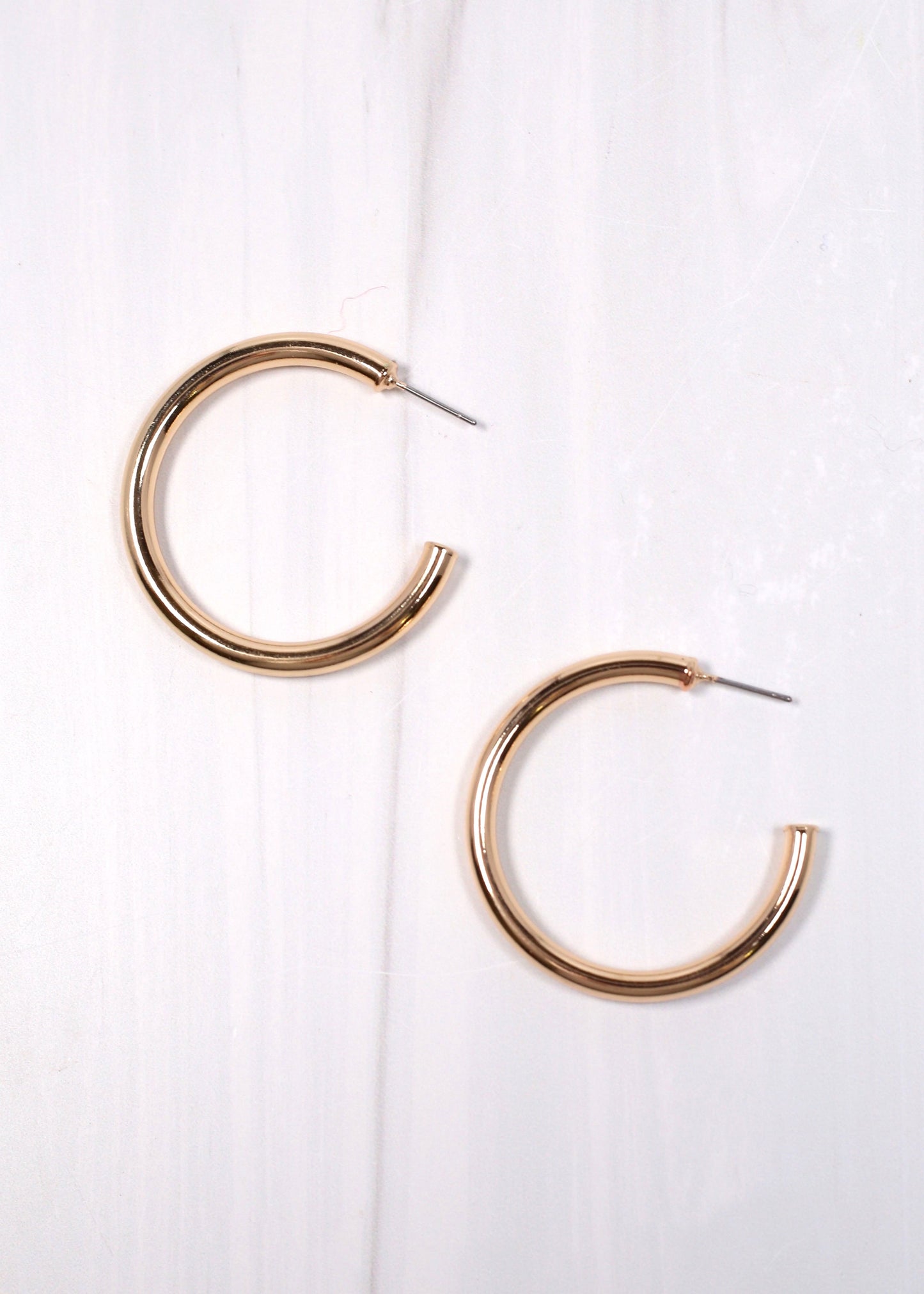 Georgina Hoop Earring Shiny Gold